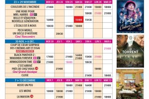 Programme du Cinéma du 23.11 au 20.12.2022